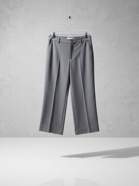 HALARA Flex High Waisted Pocket Straight Leg Work Pants - Grey - Petite X-Small
